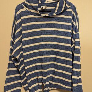 Sunday Long-Sleeved Striped Sweater, Size 2X